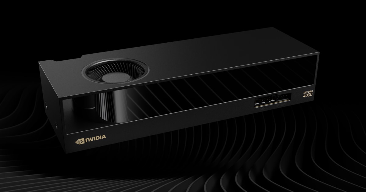 NVIDIA RTX PRO 4000 Blackwell SFF Edition — official product image