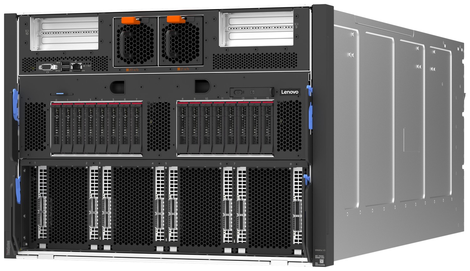 Lenovo ThinkSystem SR680a V3 with B200 product view